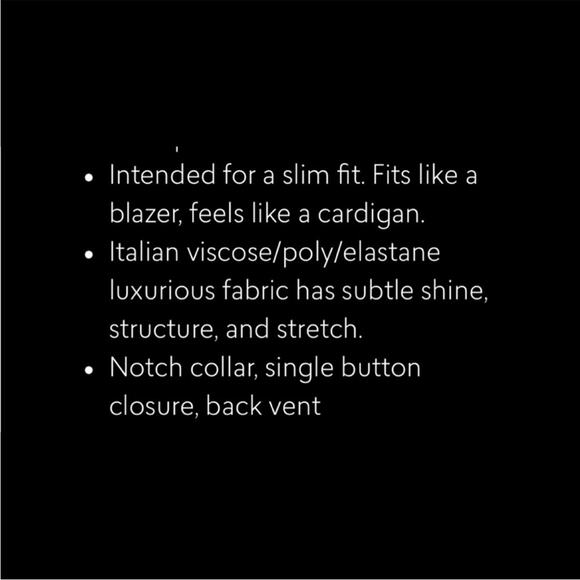 NWOT Ayr The Slinky Blazer Jacket Navy One Button Blazer 6 - Picture 11 of 11